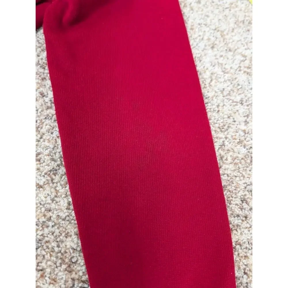 Vintage Talbots Red Cotton Long Sleeve Cardigan Sweater Size Large V Neck